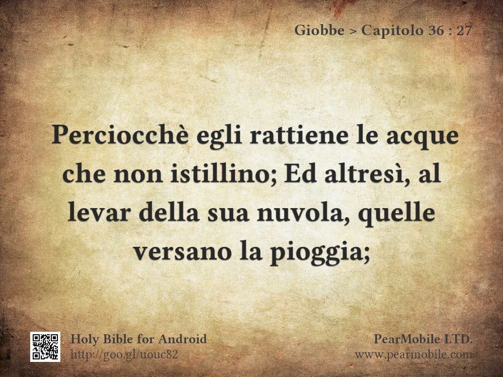 Giobbe, Capitolo 36:27